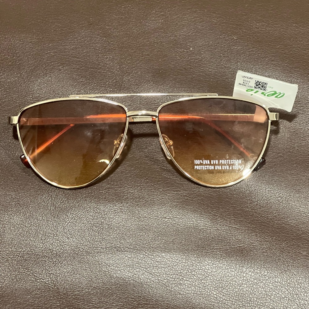 Aerie Gold Aviator Sunglasses